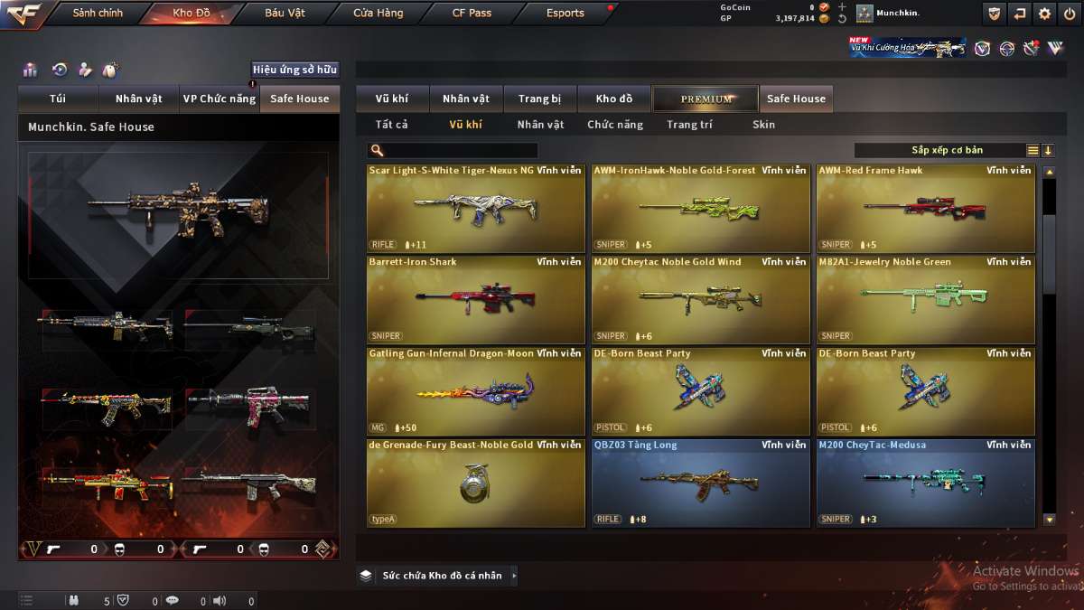 shop acc cf uy tin gia re
